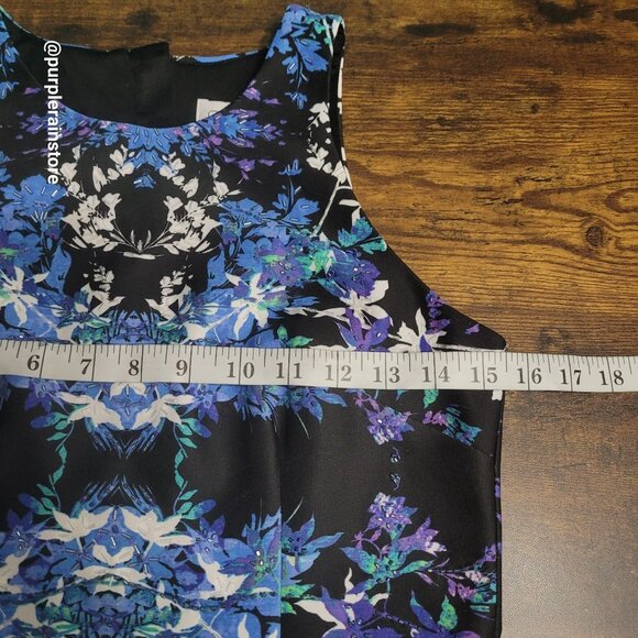 Cache Floral Beaded Bodycon Dress 6 Scuba knit Ethereal Dark Coquette Whimsy - Picture 7 of 10